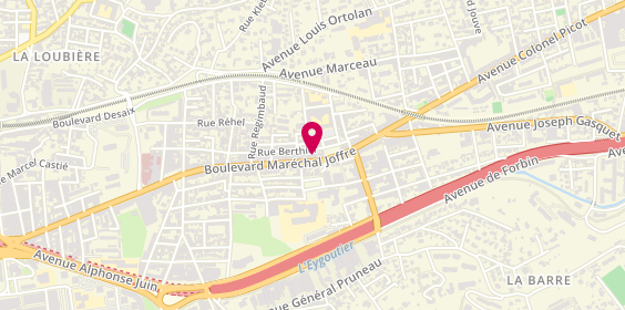 Plan de L'space Vape & Cbd, 405/407 Boulevard Maréchal Joffre, 83100 Toulon
