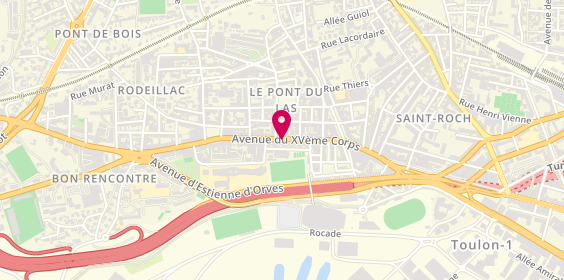 Plan de Jwell Toulon, 530 Avenue du 15e Corps, 83200 Toulon