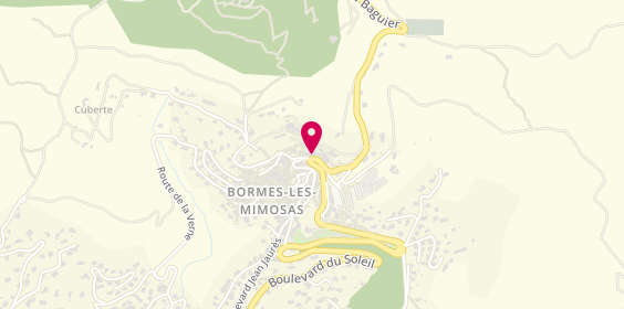 Plan de Hostellerie du Cigalou, place Gambetta, 83230 Bormes-les-Mimosas