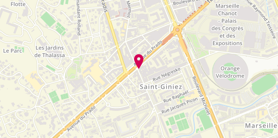 Plan de Le Saint Giniez, 355 avenue du Prado, 13008 Marseille