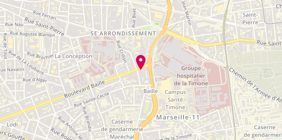 Plan de Maison de la Presse, 268 Boulevard Baille, 13005 Marseille