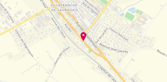 Plan de Vapshop & lounge et CBD, 18 avenue de la Fontasse, 31290 Villefranche-de-Lauragais
