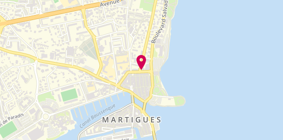 Plan de P'tit Dej-Hôtel Martigues le 5, 37 Boulevard du 14 Juillet, 13500 Martigues
