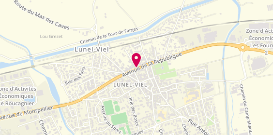 Plan de Le Lunelviellois, 626 avenue de la République, 34400 Lunel-Viel
