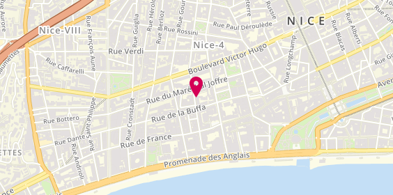 Plan de Hôtel Les Cigales, 16 Rue Dalpozzo, 06000 Nice