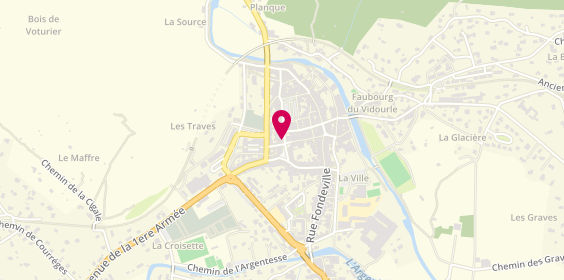 Plan de La Cigale A Lunettes, 2 Cours Gambetta, 30170 Saint-Hippolyte-du-Fort
