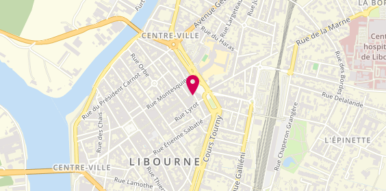 Plan de Le vaporium, 88 Rue Gambetta, 33500 Libourne