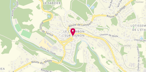 Plan de Aux Pommes d'Or, 2 Route de Saint-Agrève, 43400 Le Chambon-sur-Lignon