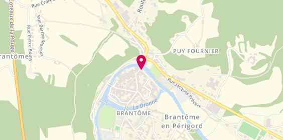 Plan de Au Temps Qui Passe, 60 Rue Gambetta, 24310 Brantôme-en-Périgord