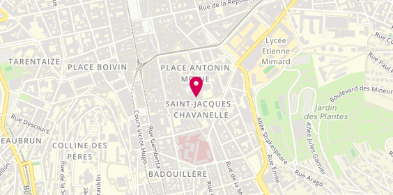 Plan de La Cigale, 29 Rue Léon Nautin, 42000 Saint-Étienne