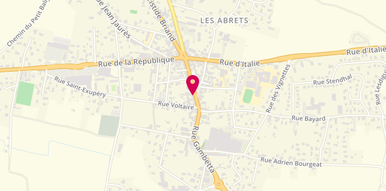 Plan de Chez Choubi, 190 Rue Gambetta, 38490 Les Abrets-en-Dauphiné
