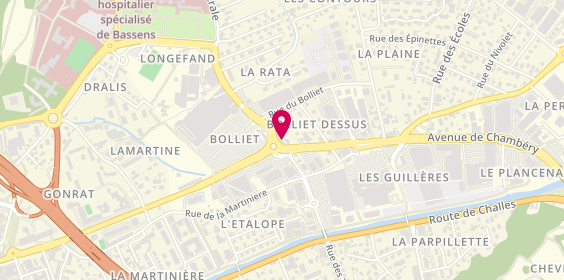 Plan de Les 4 Sans Clope, 8 Rue Centrale, 73000 Bassens