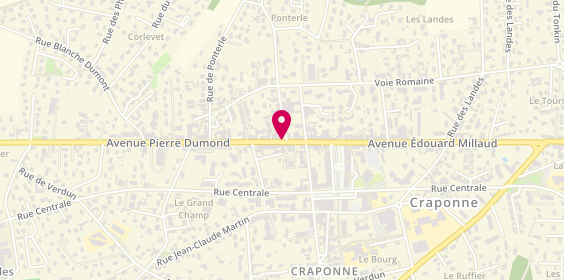 Plan de Au Bon Vapoteur, 102 avenue Pierre Dumond, 69290 Craponne