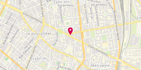 Plan de Jwell Lyon Gambetta, 61 Cours Gambetta, 69003 Lyon