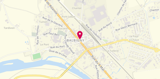 Plan de Plagneux - Kiosque de vape à Balbigny, 13 Rue du 11 Novembre, 42510 Balbigny