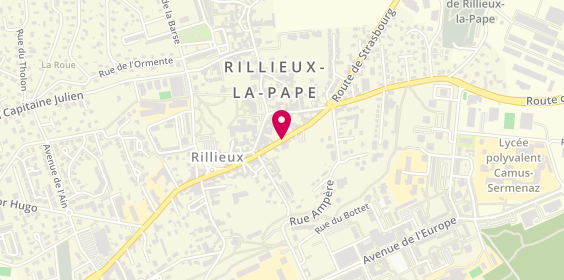 Plan de Ecig-eco Rillieux - Vapoteuses et CBD, 3216 Route de Strasbourg, 69140 Rillieux-la-Pape