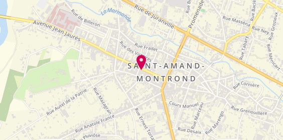 Plan de La Vapote Saint Amand Montrond, 37 Rue Henri Barbusse, 18200 Saint-Amand-Montrond