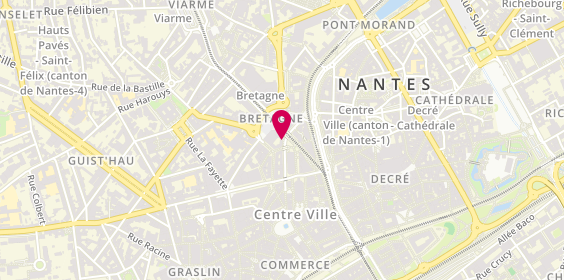 Plan de E-FUMEUR Nantes - Cigarette électronique, 3 Rue du Pont Sauvetout, 44000 Nantes