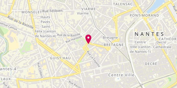 Plan de La Civette du Palais, 1 Rue Alphonse Gautte, 44000 Nantes