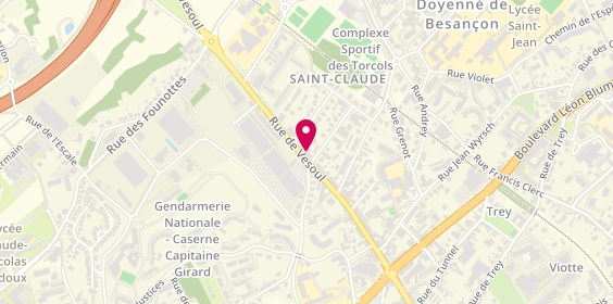 Plan de Besac Vap, 76 Rue de Vesoul, 25000 Besançon