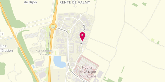 Plan de HDJ (Hôpital de jour Pédopsychiatrique) Les Cigognes, 26 Rue Elsa Triolet, 21000 Dijon