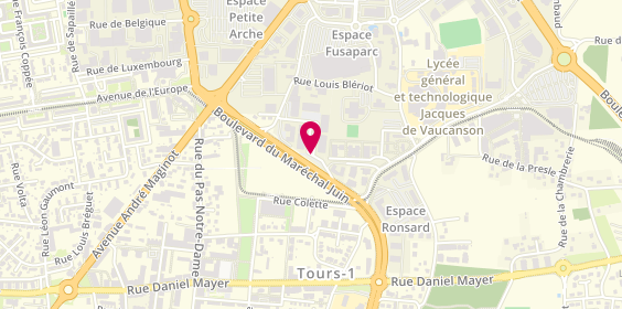 Plan de Neovapo, 15 Rue du Marechal Joffre, 37100 Tours