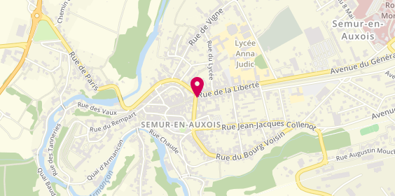 Plan de Liberty Shop Semur en Auxois, 10 Rue de l'Ancienne Comédie, 21140 Semur-en-Auxois