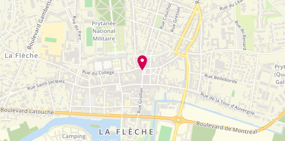 Plan de LIBERT E CLOPE, 21 Rue Marché au Blé, 72200 La Flèche