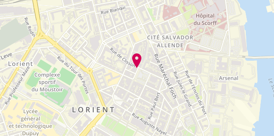 Plan de VAPAREA Lorient | Cigarette Electronique | CBD, 2 place Alsace Lorraine, 56100 Lorient