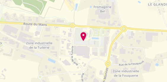 Plan de LIBERT E CLOPE, Route du Mans
ZAC les Tuileries
parking Ccial LECLERC, 72300 Solesmes