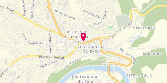 Plan de @ la Vapote, 2 place de la Résistance, 29520 Châteauneuf-du-Faou