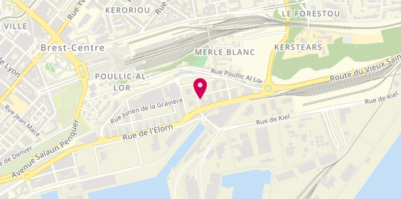 Plan de Lc Brest, 15 Rue de la Réunion, 29200 Brest