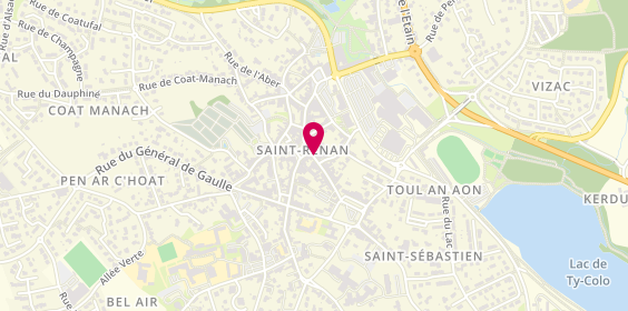 Plan de L'EcoVapoteur - Cigarette Électronique Saint Renan - VAPE & CBD, 23 Rue Saint-Yves, 29290 Saint-Renan