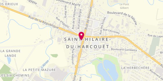 Plan de Vapo'shop, 54 place Nationale, 50600 Saint-Hilaire-du-Harcouët