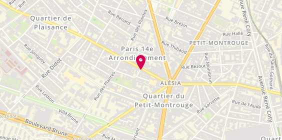 Plan de Clopinette, 111 Rue d'Alésia, 75014 Paris