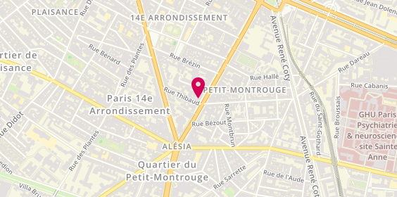 Plan de Kitclope, 64 avenue du Général Leclerc, 75014 Paris