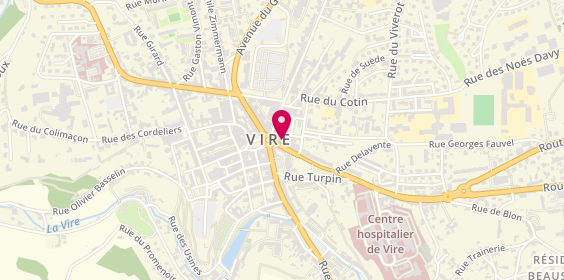 Plan de La Civette Viroise, 3 Rue Aux Fèvres, 14500 Vire