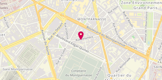 Plan de Smoke, 29 Rue Delambre, 75014 Paris