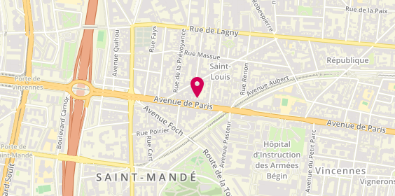 Plan de Oneclop, 156 avenue de Paris, 94300 Vincennes