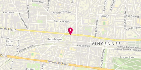 Plan de Point Smoke Vincennes, 125 Rue de Fontenay, 94300 Vincennes