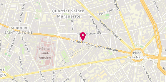 Plan de Vapostore, 267 Rue du Faubourg Saint-Antoine, 75011 Paris