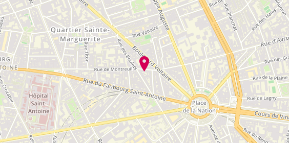Plan de Docteur Vaporisateur, 68 Rue de Montreuil, 75011 Paris