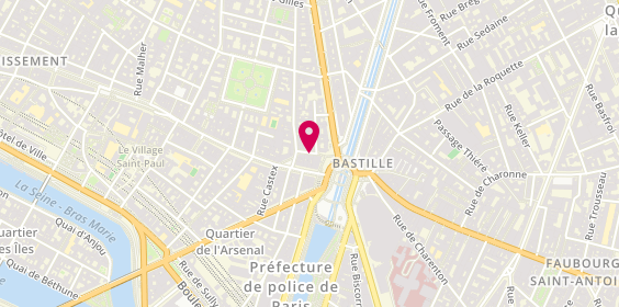 Plan de Civette de la Bastille, 4 Rue de la Bastille, 75004 Paris
