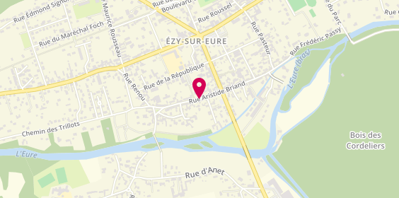 Plan de La Passerelle, 26 Rue Aristide Briand, 27530 Ézy-sur-Eure