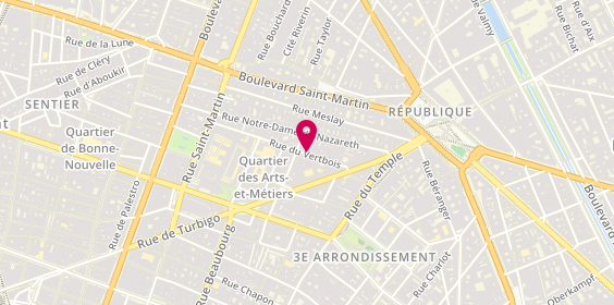 Plan de La Vaporeuse, 24 Rue du Vertbois, 75003 Paris
