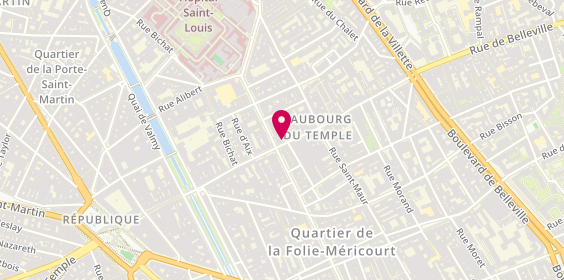 Plan de Mr Vapoteur, 75 Rue du Faubourg du Temple, 75010 Paris