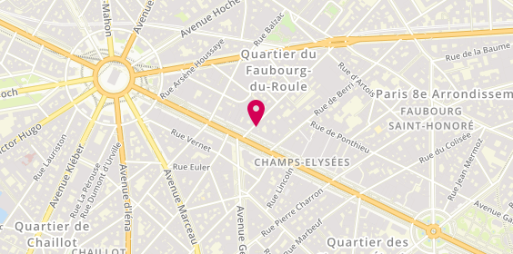 Plan de Alter Smoke, 2 Rue Washington, 75008 Paris