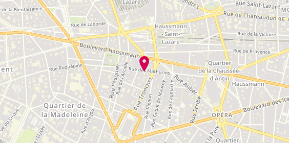 Plan de Egotabaco.com, 23 Rue des Mathurins, 75008 Paris