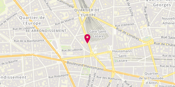 Plan de La Boîte à Cigares, 23 Rue de Rome, 75008 Paris