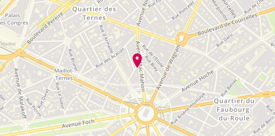 Plan de Civette Arôme, 17 avenue Mac-Mahon, 75017 Paris
